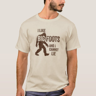 Jag gillar BIGFOOTS-T-tröja Tee Shirt
