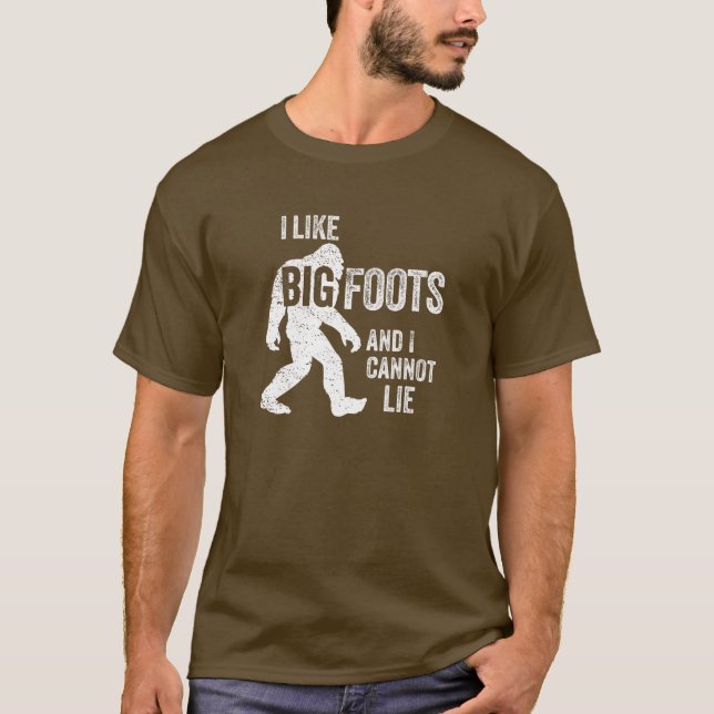 Jag gillar BIGFOOTS-T-tröja Tröja (Framsida)
