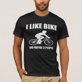 Jag gillar Bike och kanske 3 skjortgåvor T Shirt