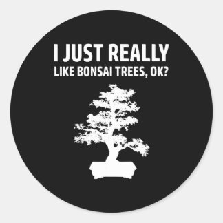 Jag gillar Bonsai Träd T Anime Japans kulturZen Runt Klistermärke