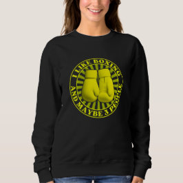 jag gillar boxning och kanske 3 personer t shirt