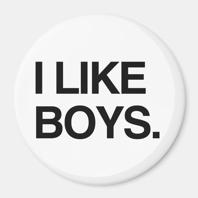 JAG gillar BOYS Magnet (Framsidan)