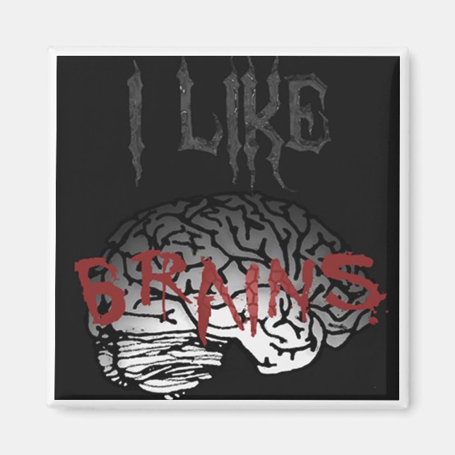 Jag gillar Brains Magnet (Framsidan)