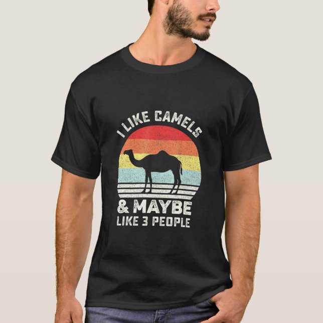 Jag gillar Camels Animal Camel T Shirt (Framsida)