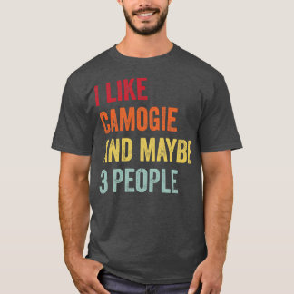 Jag gillar Camogie kanske 3 personer T Shirt
