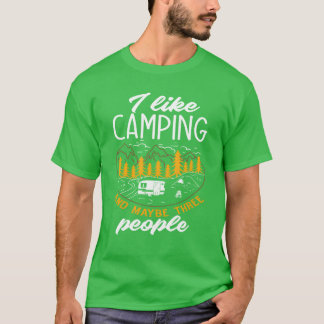 Jag gillar camping rolig husbil vän t shirt