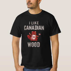 Jag gillar Canadian Wood Beaver Canada Beaver T Shirt