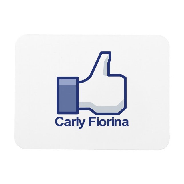 Jag gillar Carly Fiorina Thumbs. Magnet (Horisontell)
