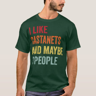Jag gillar Castanets kanske 3 personer T Shirt