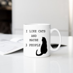 Jag gillar Cats ⎢ Funny Mug Kaffemugg