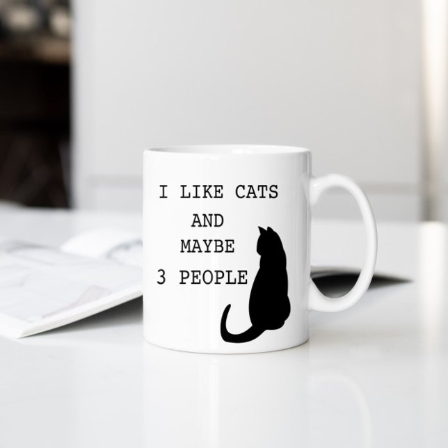 Jag gillar Cats ⎢ Funny Mug Kaffemugg (Skapare uppladdad)