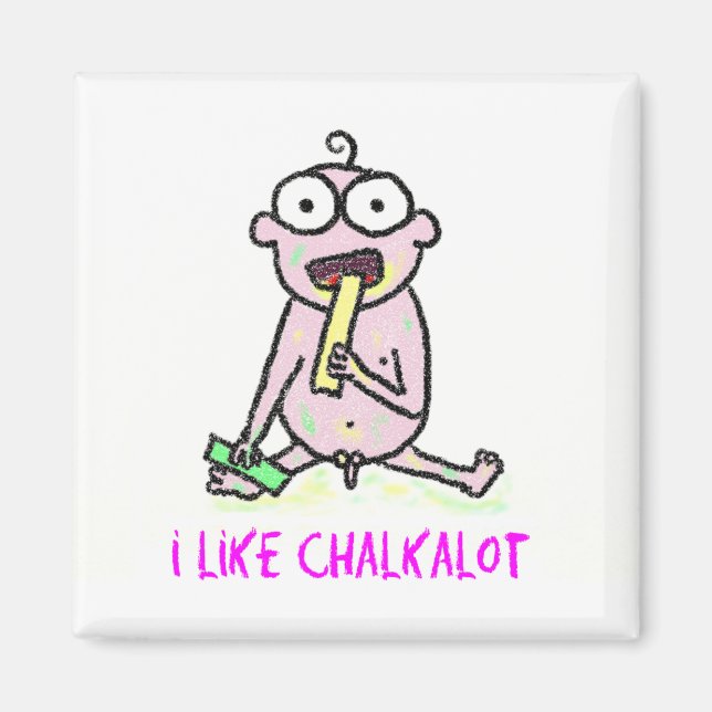 Jag gillar Chalkalot Magnet (Framsidan)