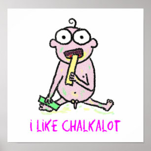 Jag gillar Chalkalot Poster