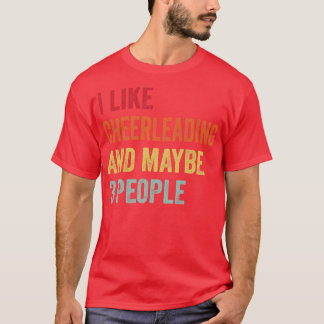 Jag gillar Cheerlead kanske 3 personer T Shirt