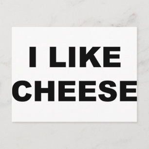 Jag gillar Cheese Vykort