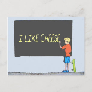 Jag gillar Cheese Vykort