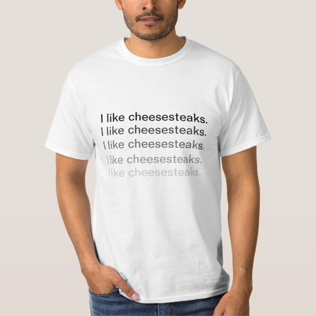 Jag gillar Cheesesteaksshirt.en Tröja (Framsida)
