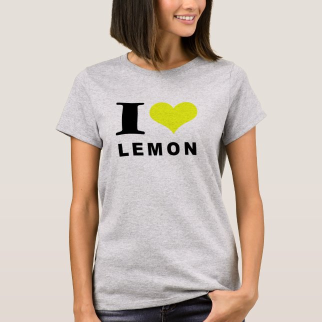 Jag gillar citron t shirt (Framsida)