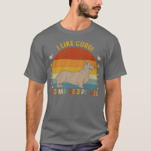 Jag gillar Corgi och kanske 3 Pe T Shirt