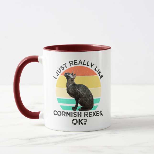 Jag Gillar Cornish Rexar, OK? Mugg (Vänster)