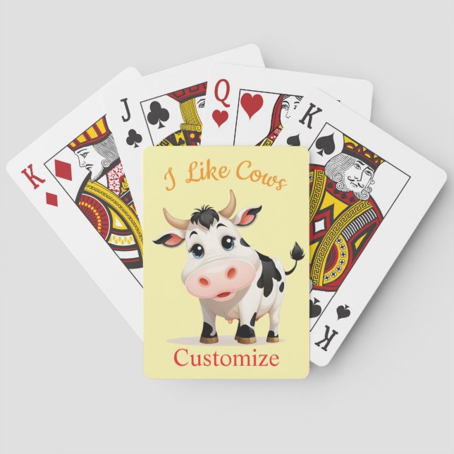 Jag gillar Cows Art Thunder_Cove Casinokort (Baksidan)