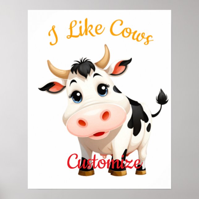 Jag gillar Cows Art Thunder_Cove Poster (Framsidan)