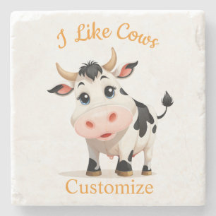 Jag gillar Cows Art Thunder_Cove Stenunderlägg