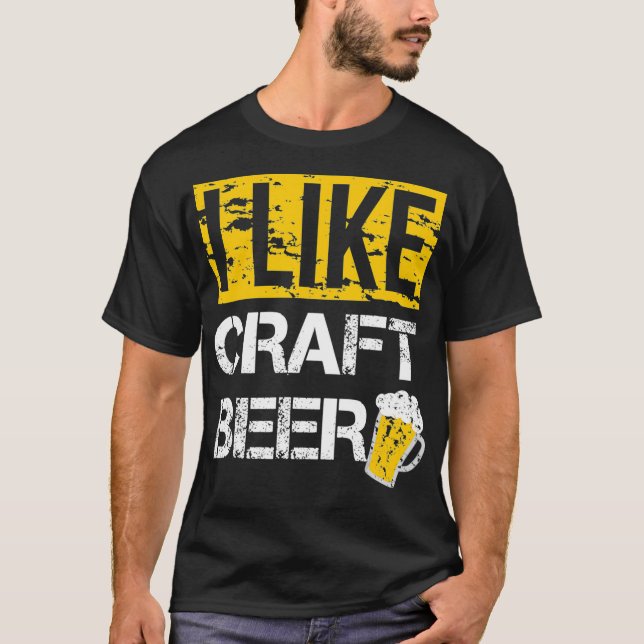 Jag gillar Craft Beer T Shirt (Framsida)