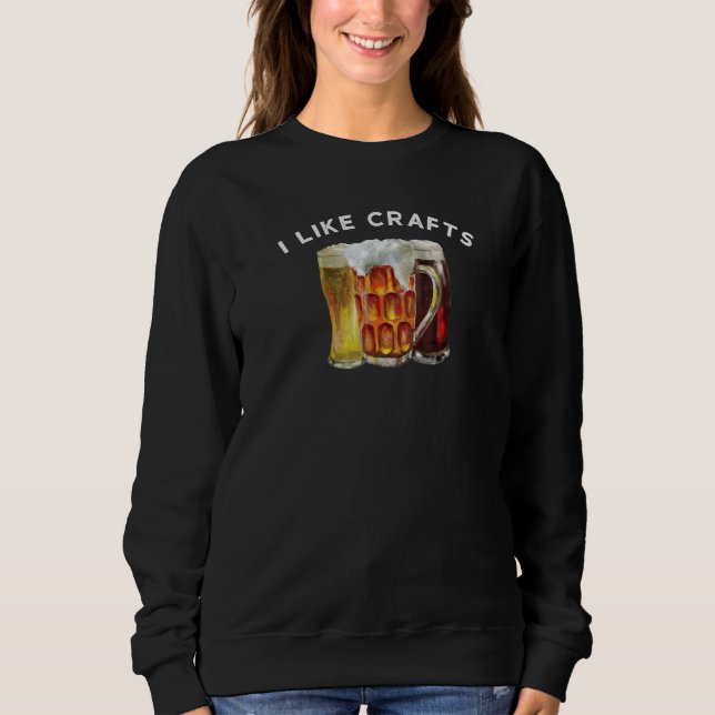 Jag gillar Crafts Beer Top Mugg Beer T Shirt (Framsida)