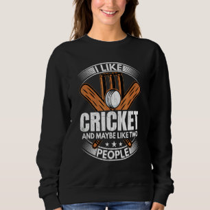 Jag Gillar Cricket Spelare Tränare Sport Grafi T Shirt