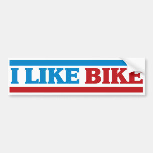 Jag gillar cykel bildekal