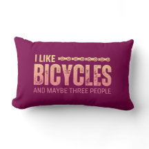 Jag gillar cyklar och kanske tre personer citerar