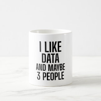 Jag Gillar Data Och Kanske 3 Personer Kaffemugg