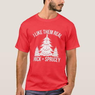 Jag gillar dem riktigt tjocka och grå julen t shirt