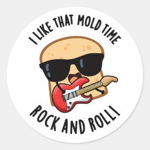Jag gillar den där Rock and roll-bruny Bread Pu Runt Klistermärke
