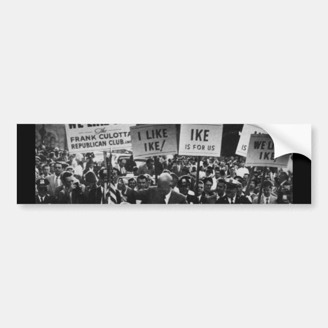 Jag gillar den Ike Dwight D. Eisenhower kampanjen Bildekal (Framsidan)
