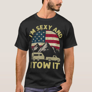 Jag gillar det amerikanska Flagga Caravan. T Shirt