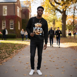 JAG GILLAR DET ISGLAS 3D LÅNG ÄRMAD TRÖJA