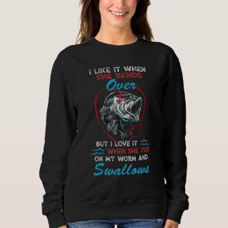 Jag gillar det när hon böjer över, men jag Kärlek. T Shirt