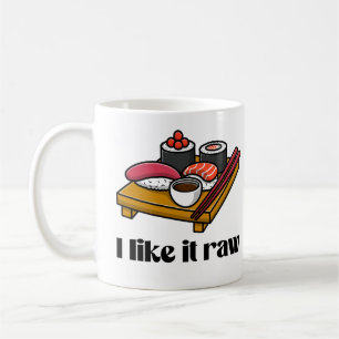 Jag gillar det rått kaffemugg
