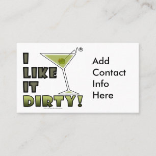 JAG GILLAR DET SMUTSAR NER! Smutsa ner den Martini Visitkort