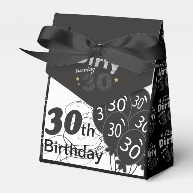 Jag gillar det Smutsigt Börjar 30 | 30-årsdag Presentaskar (Framsidan Sidan)