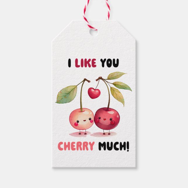 Jag gillar dig Cherry Mch Classroom Photo Valentin Presentetikett (Framsidan)