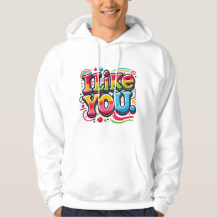 Jag gillar dig hoodie