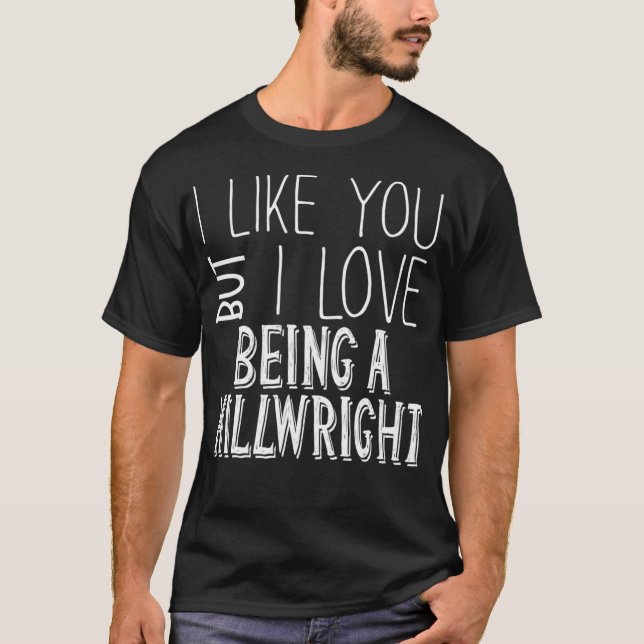 Jag gillar dig, men jag Kärlek  T Shirt (Framsida)