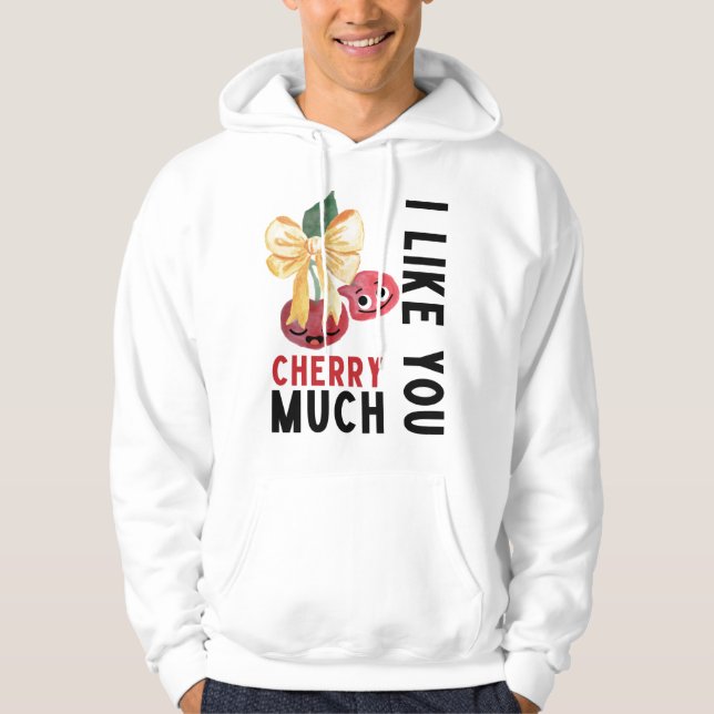 JAG GILLAR DIG MYCKET HOODIE (Framsida)