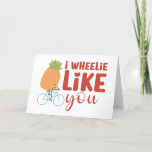 Jag gillar dig som Cute Pun Funny Valentindagen. Helgkort