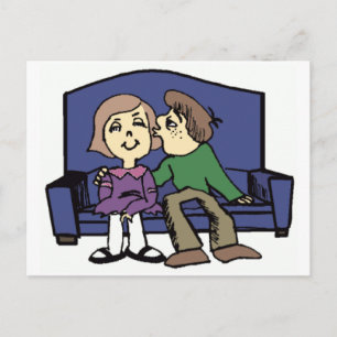 Jag gillar dig Valentine Helg Vykort