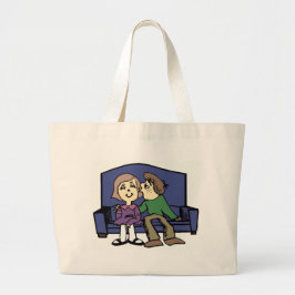 Jag gillar dig Valentine Jumbo Tygkasse