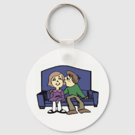 Jag gillar dig Valentine Nyckelring